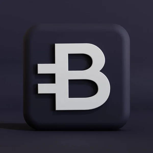 Bytecoin Cryptocurrency Symbol Logo Illustration — Stockfoto