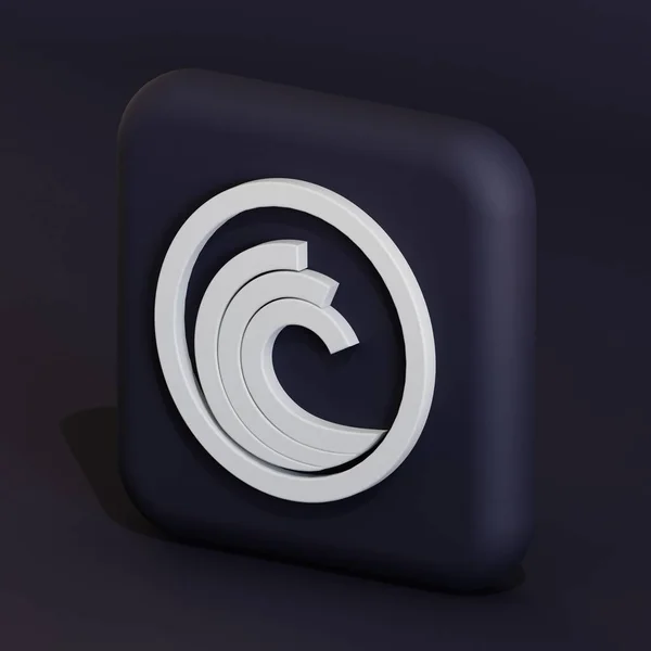 Bittorrent Cryptocurrency Symbol Logo Illustration — 图库照片