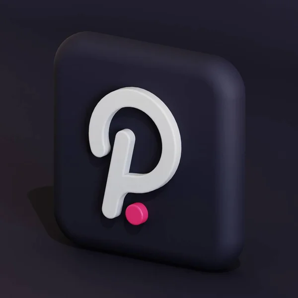 Polkadot Criptomoneda Símbolo Logotipo Ilustración — Foto de Stock