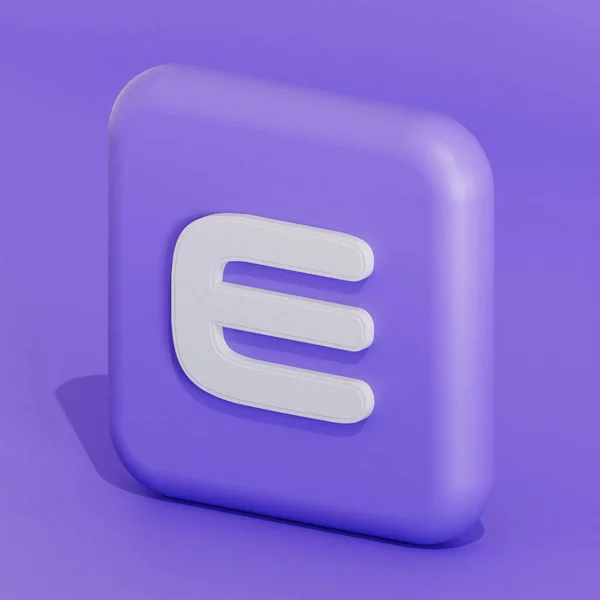 Enjin Cryptocurrency Symbol Logo Illustration — Stock fotografie