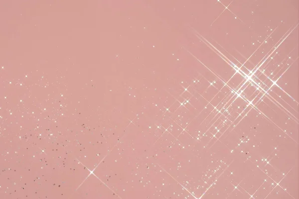 Soyut pembe arkaplan, yıldız şeklinde parıldıyor..