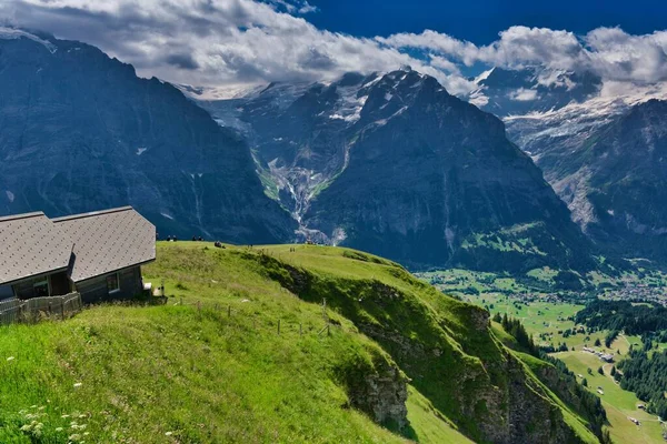 First Cliff Walk Grindelwald Svájc — Stock Fotó