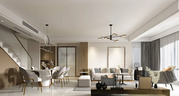 MODERN LUXURY ODASININ 3D RENDERİ
