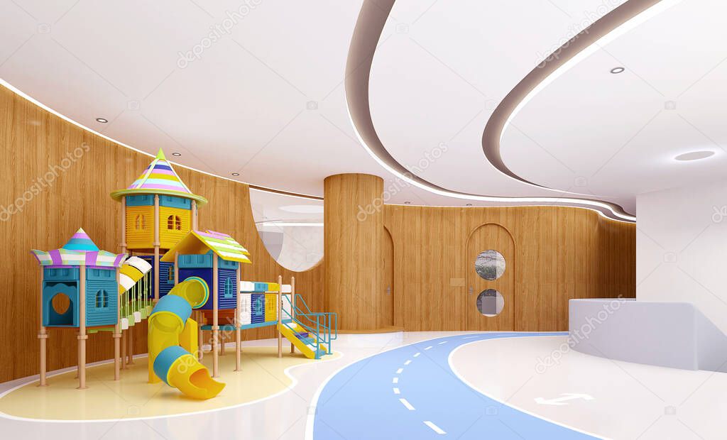 Kids pre school interior, kindergarten