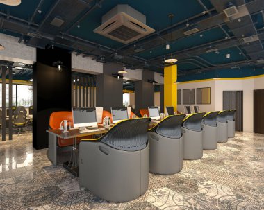 Oyun merkezinin 3d görüntüleyicisi