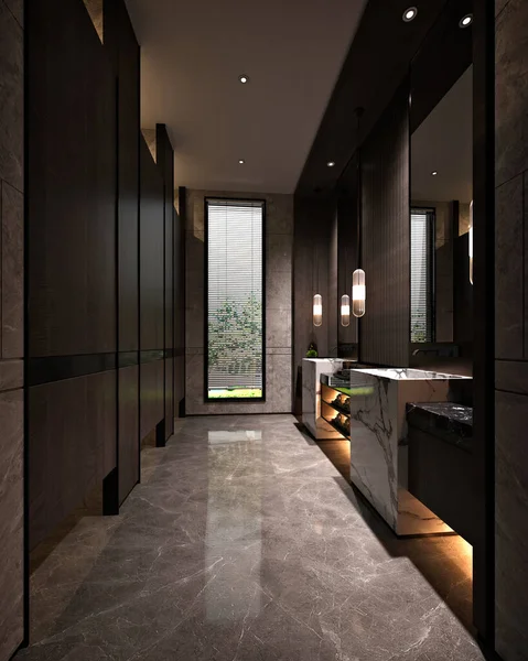 Render Luxury Bathroom — Stock Photo, Image