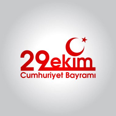 29 Ekim Cumhuriyet Günü Türkiye. 29 ekim Cumhuriyet Bayrami. Tercümesi: 29 Ekim Cumhuriyet Günü Türkiye ve Türkiye 'de Milli Gün. Kutlama cumhuriyeti, tasarım unsurları için grafik. Vektör illüstrasyonu 