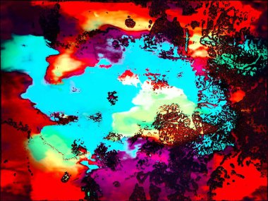 Lav. Ortadaki bir gölete patlayan lav gibi görünen dijital olarak oluşturulmuş bir görüntü. Görüntü, ateşli işaretlerin yıldız falının yorumlanması için uygundur. 