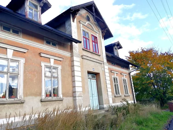 Oude Prachtige Architectuur Historisch Gebouw Huis Straat Huizen Europa — Stockfoto