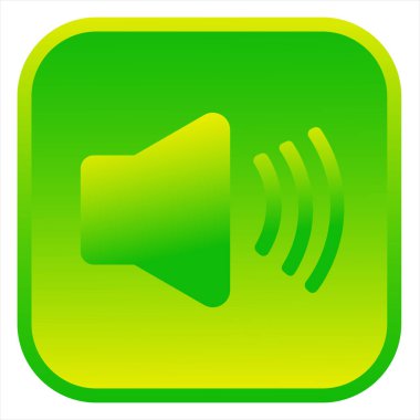 Sözcü simgesi. İzole edilmiş ağ simgesi.