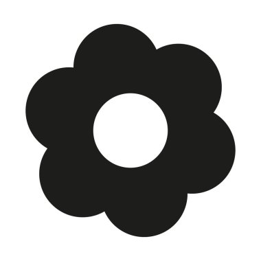 Çiçek. İzole edilmiş ağ simgesi. Logo tasarımı.