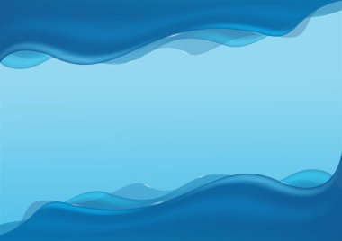 Abstract blue sea waves background