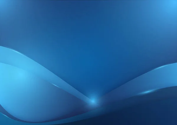 Abstract Blue Sea Waves Background — Stok Vektör