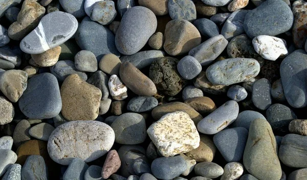 Flussfarbene Kieselsteine Großes Foto — Stockfoto