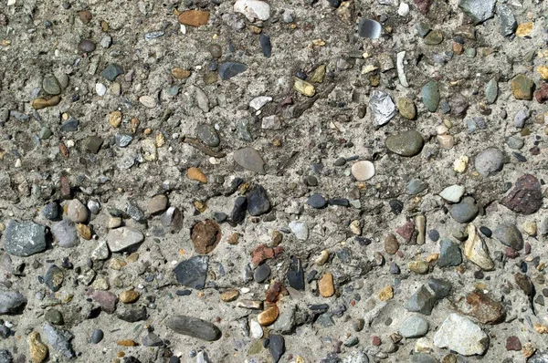 Texture Concrete Wall Pebbles — Stock Photo, Image