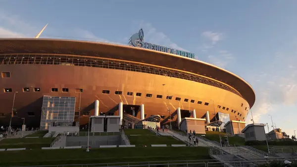 Football Match Stadium Saint Petersburg Euro 2020 — Stock Photo, Image