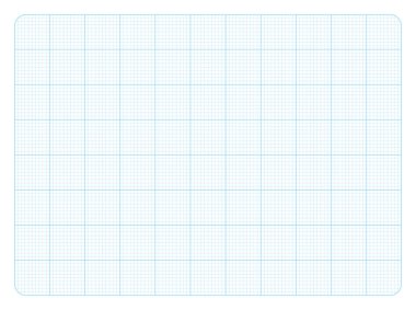 İnç grafik kağıt ızgarası.