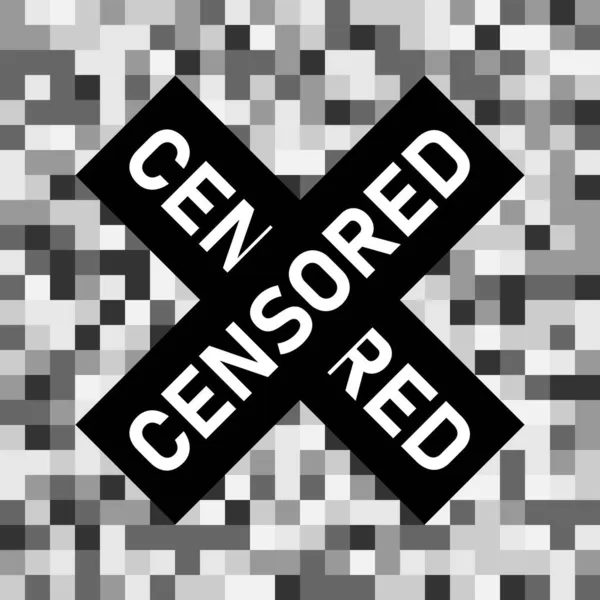 Censored pixel tecken. — Stock vektor