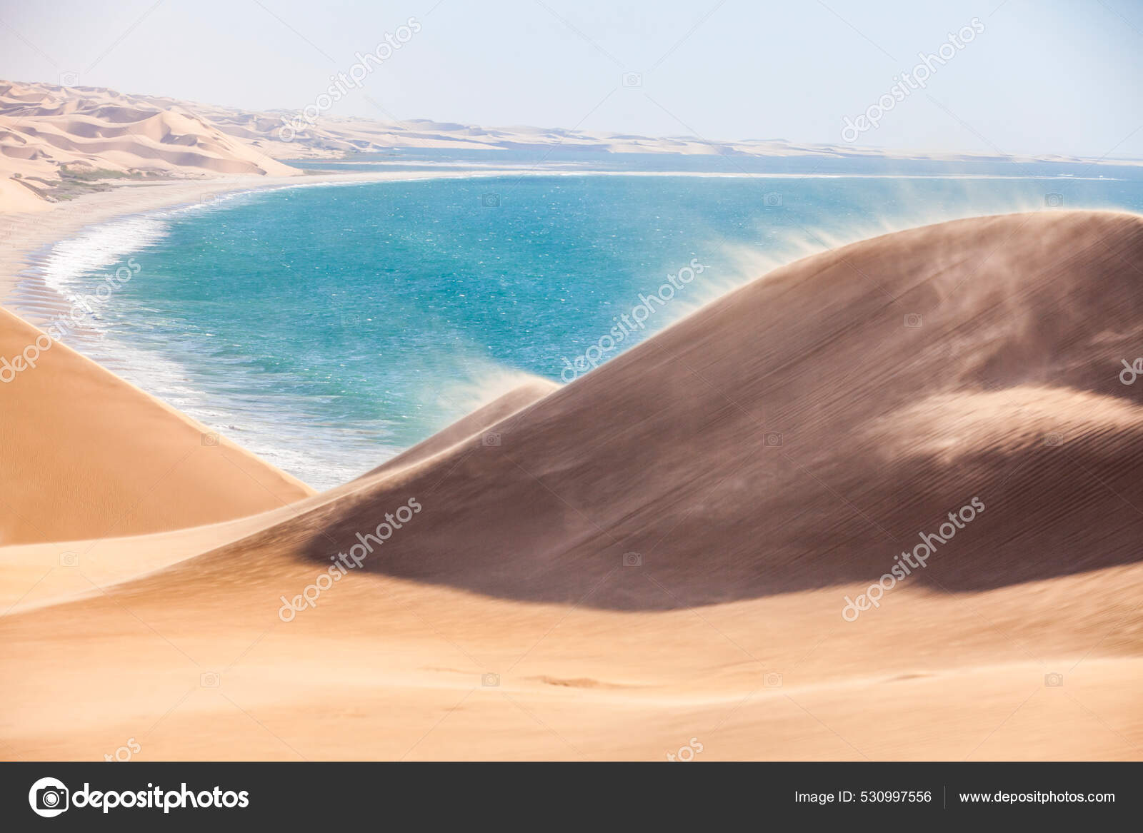 Sand Dunes Inthe Namib Desert Side Atlantic Ocean Coast Southern Stock  Photo by ©ubrimo 530997556