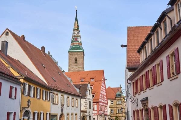 Wolframs Eschebach Bavaria Germany Downtown Famous Medieval Half Timbered Houses — ストック写真