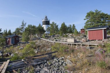 rocky skerry island of Storjungfrun in the Bay of Botnia, Baltic sea, Northern Sweden