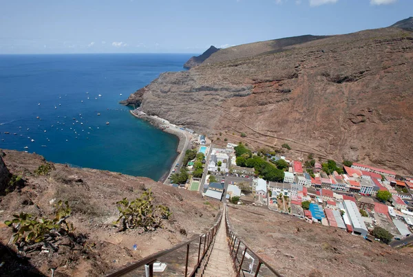 Steep Jacobs Ladder Jamestown Capital Helena Island South Atlantic Great — Stock Photo, Image