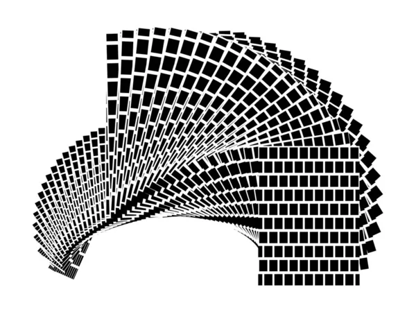 Fondo Líneas Medio Tono Abstracto Patrón Dinámico Geométrico Vector Textura — Archivo Imágenes Vectoriales