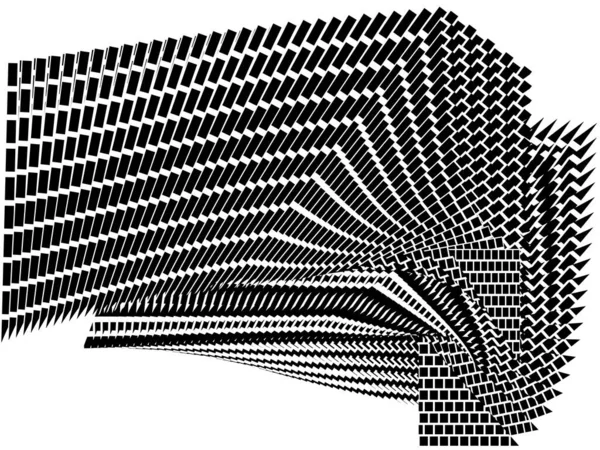 アブストラクトハーフトーン線の背景 幾何学的な動的パターン ベクトル現代的なデザインテクスチャ — ストックベクタ