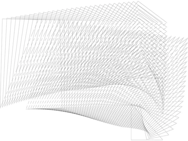 Soyut siyah çizgiler arka plan, geometrik dinamik desen, vektör modern tasarım dokusu.