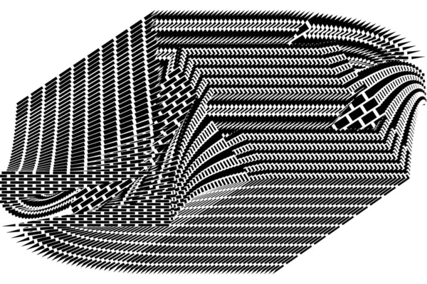 Αφηρημένη Halftone Γραμμές Φόντο Γεωμετρική Δυναμική Μοτίβο Διάνυσμα Μοντέρνα Σχεδίαση — Διανυσματικό Αρχείο