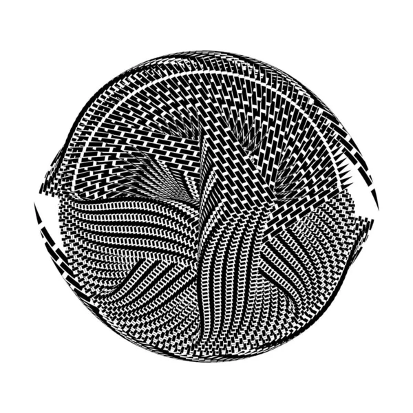 Абстрактний Фон Кола Напівтонів Геометричний Динамічний Візерунок Векторна Сучасна Текстура — стоковий вектор
