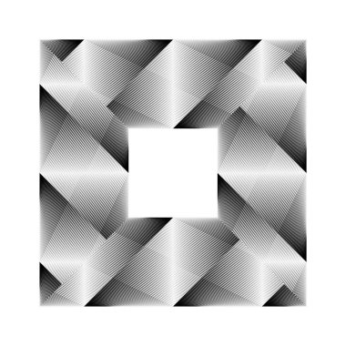 Geometrik desen, süs, yarım ton çizgileri arka plan, vektör modern tasarım ögesi.