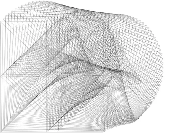 Zwarte Lijnen Abstracte Achtergrond Geometrisch Dynamisch Patroon Vector Moderne Design — Stockvector