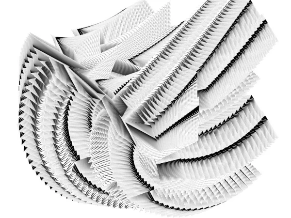 Geometriskt Dynamiskt Mönster Abstrakt Halvton Linjer Bakgrund Vektor Modern Design — Stock vektor