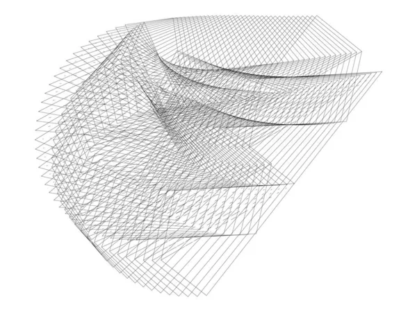 Svarta Linjer Abstrakt Bakgrund Geometriskt Dynamiskt Mönster Vektor Modern Design — Stock vektor