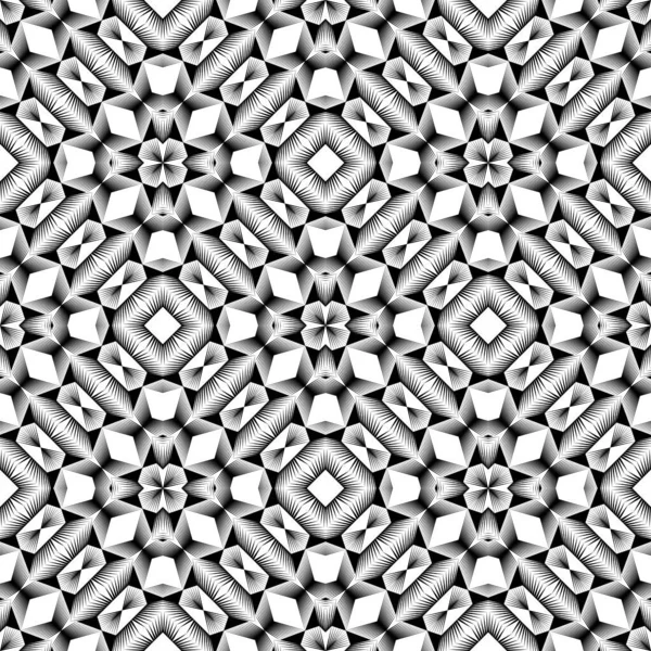Geometrikus Varrat Nélküli Minta Dísz Divat Print Vektor Dekoratív Textúra — Stock Vector