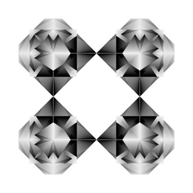 Geometrik desen, süs, yarım ton çizgileri arka plan, vektör modern tasarım ögesi.