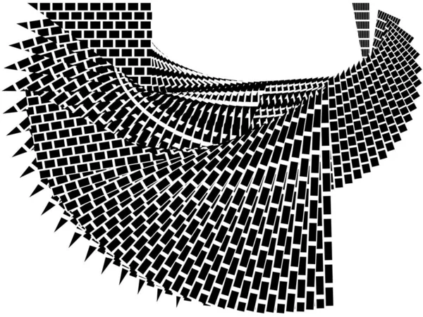 Geometriskt Dynamiskt Mönster Abstrakt Halvton Linjer Bakgrund Vektor Modern Design — Stock vektor