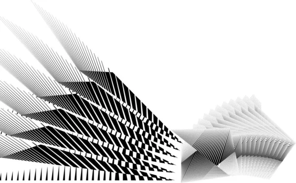 几何动态图案 抽象半色调线条背景 矢量现代设计纹理 — 图库矢量图片