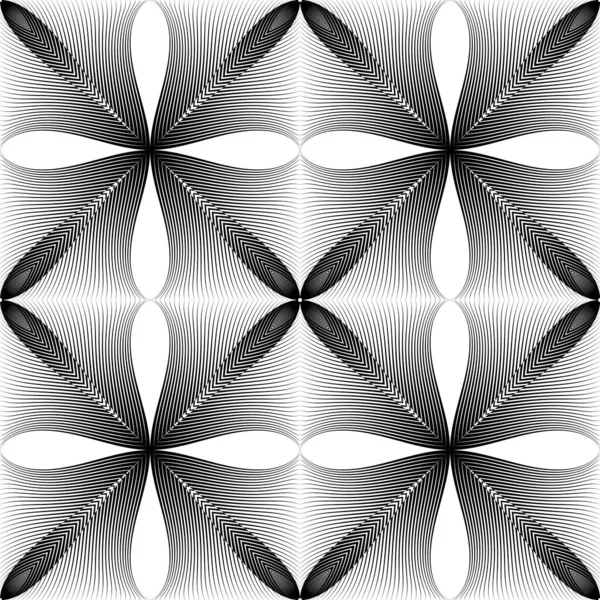 Геометричний Візерунок Орнамент Фон Напівтонових Ліній Векторний Сучасний Елемент Дизайну — стоковий вектор