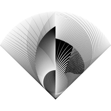 Geometrik dinamik kalıp, vektör modern tasarım ögesi.