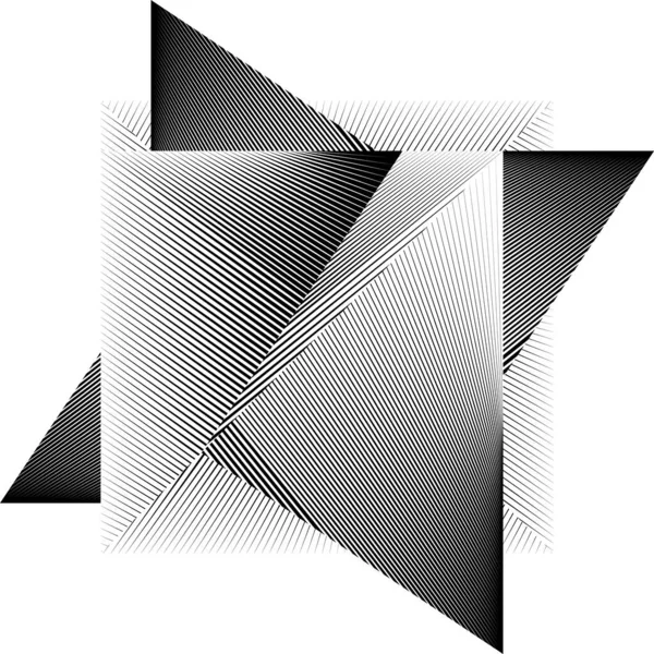 Абстрактний Фон Напівтонових Ліній Геометричний Динамічний Візерунок Векторна Сучасна Текстура — стоковий вектор
