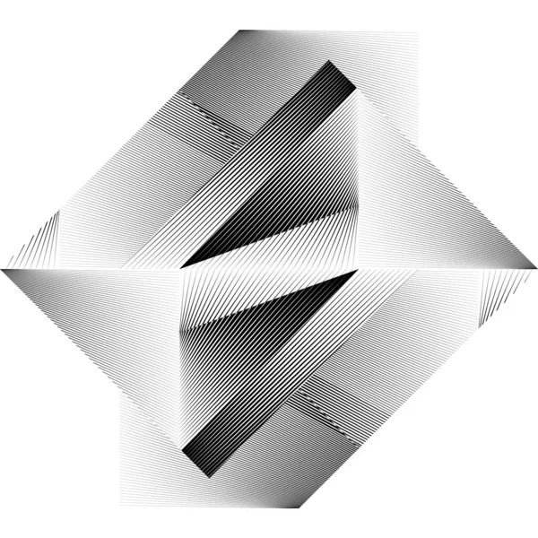 Геометричний Динамічний Візерунок Абстрактний Фон Напівтонових Ліній Векторна Сучасна Текстура — стоковий вектор