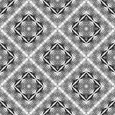 Geometrik dikişsiz desen, süs, moda izi, vektör dekoratif doku.