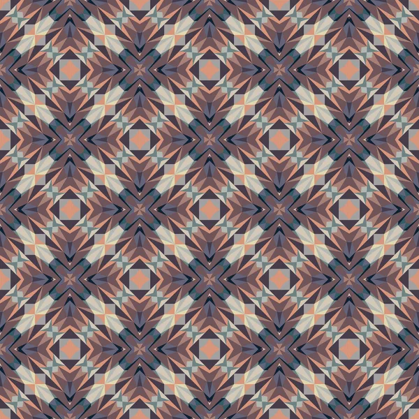 Geometrisches Nahtloses Muster Ornament Abstrakter Bunter Hintergrund Vektorstruktur — Stockvektor