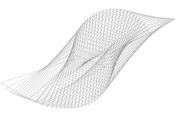 抽象的な背景 幾何学的な動的パターン ベクトル現代的なデザインテクスチャ — ストックベクタ