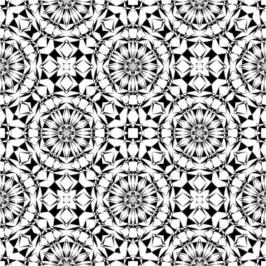 Geometrik dikişsiz desen, süs, moda izi, vektör dekoratif doku.