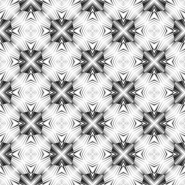 Geometrik dikişsiz desen, süs, moda izi, vektör dekoratif doku.