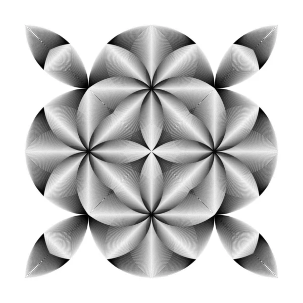 Геометрический Узор Орнамент Векторный Декоративный Элемент — стоковый вектор
