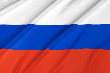 Rus bayrağı rüzgarda çırpınan 